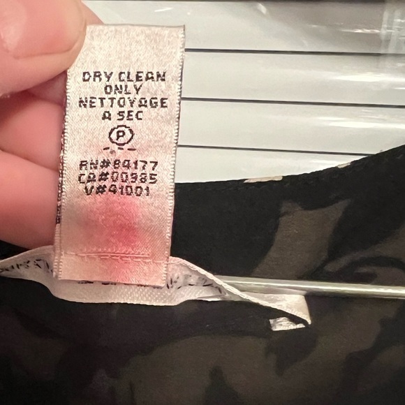 Diane Von Furstenberg Alric silk cream/black floral shift dress with pockets - Picture 11 of 13